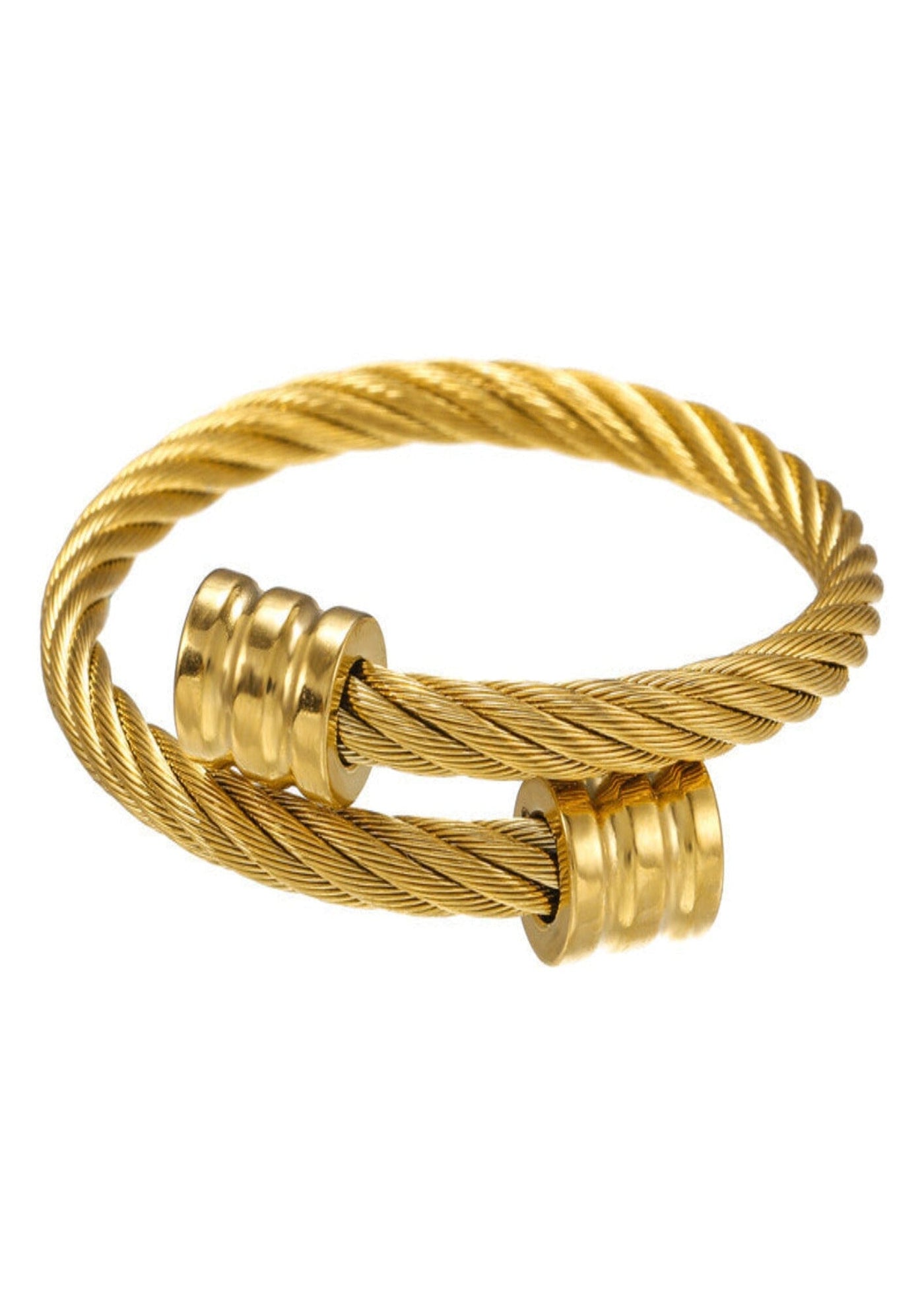 TWISTER BANGLE BRACELET - GOLD