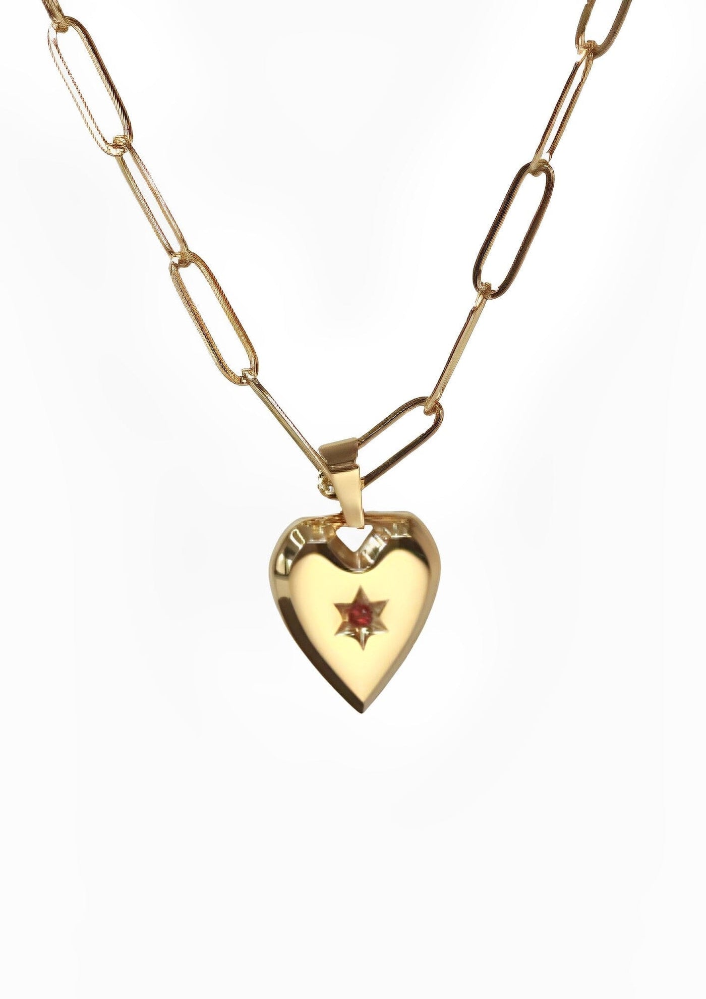 PEACH HEART NECKLACE